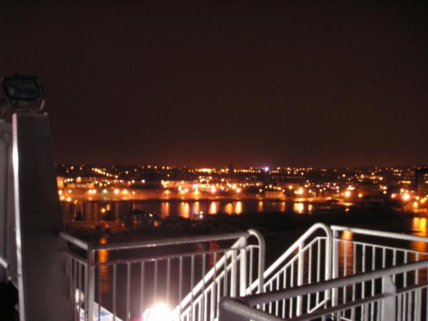Plymouth at night