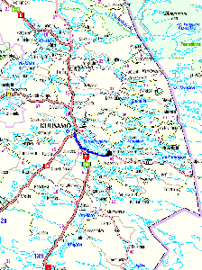 Map of Kuusamo