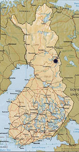 Map of Finland