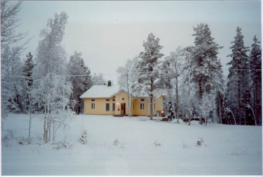 The Yellow House in Winter