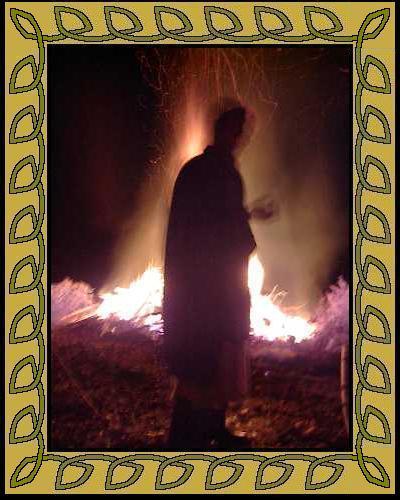 [story telling near a bon fire]