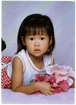 Jessica with flowers