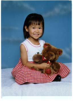 Jessica with a Teddy Bear