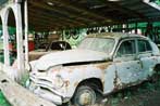 beat-up car in transylvania