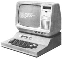 Cased UK 101 and TV display