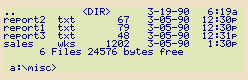 Atari Portfolio screen