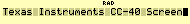 CC-40 LCD display