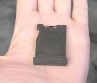 Microdrive cartridge in palm of hand