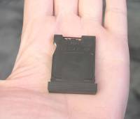 Microdrive cartridge in palm of hand