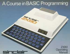 ZX-80 manual cover