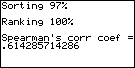 Spearman's Correlation Coefficient