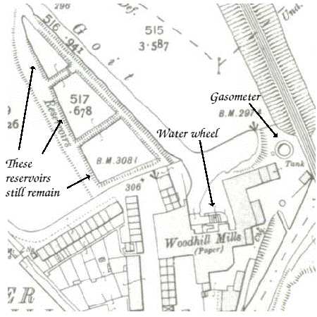 1908 map of Higher Woodhill