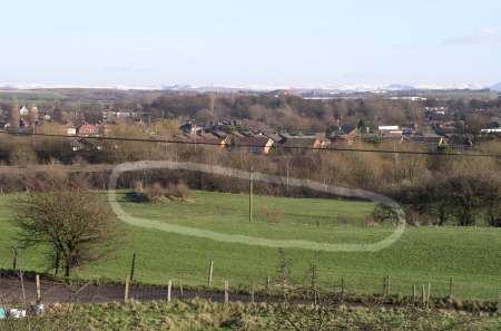 Route of Elton tram road