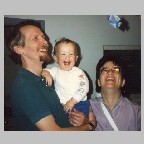 Picture of the Roberts family with a very young Daniel