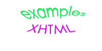 xhtml examples