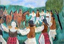 Hora, traditional Romanian Folk Dance, by Roxana Ionescu