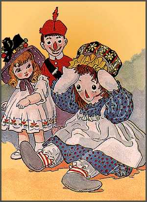 Raggedy Ann with a hat