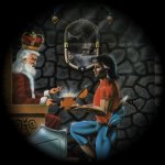 Sir Graham returns the Three Treasures to King Edward