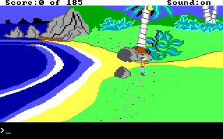 King's Quest II: Romancing the Throne starting screen