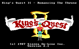 King's Quest II: Romancing the Throne title screen