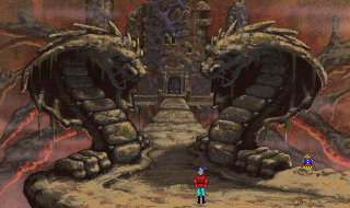 An extremely uninviting entrance