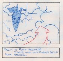 King's Quest VII opening movie storyboard - Cloudland