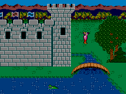 King's Quest on the Sega Master System - Starting screen