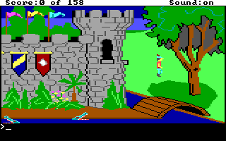 King's Quest: Quest for the Crown starting screen