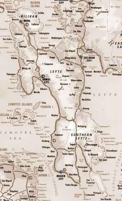 Map of Leyte