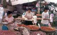 Vegetable vendors after the 1991 Ormoc flood