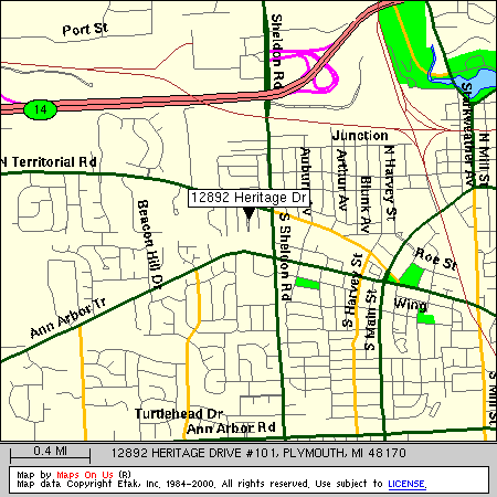 our map provided by Maps on Us