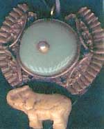jade, elephant pendant
