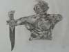 Man with severed head