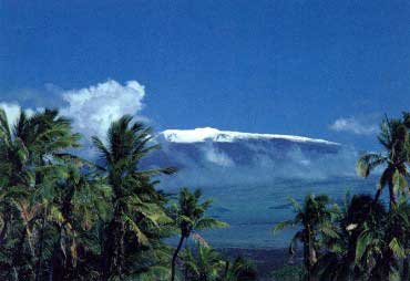 Snow capped Mauna Kea 