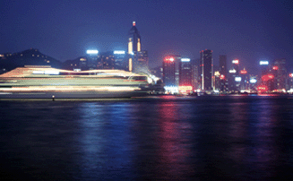 NIGHT VIEW OF THE SEA LINE