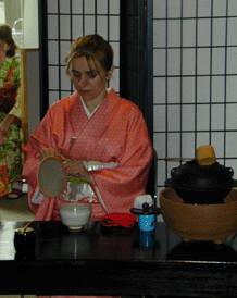 A FRIEND AT A TEA CEREMONY