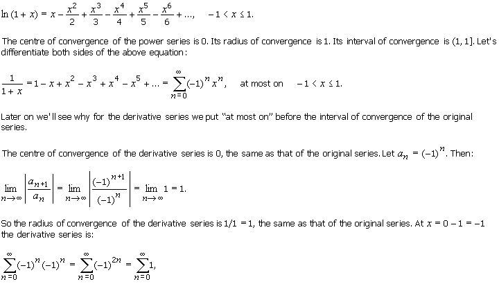 10 2 Derivatives And Integrals Of Power Series