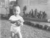 Dec '55 photo of Peewee Apostol playing at their new South Lawin home. &nbsp;&nbsp;(courtesy of Peewee Apostol)