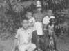 Mar '66 photo of Apostol siblings Peewee, Noel, Moonyeen & Jake with pets Snowhite & Midnight &nbsp;&nbsp;(courtesy of Peewee Apostol)