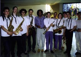 Saxophonists of the SYJO with Bobby Watson
