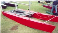 Collin's red Arrow at TLMSC 14ft regatta 2001