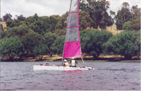 It blew 18 kts later on and these youngsters handled it easily 