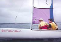 10knots, 135kg on board and you can still feel it accelerate in the puffs. 