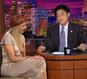 Matt interviewing Cameron Diaz