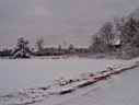 winter view, house from a disttance