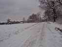 Coming up our road in winter