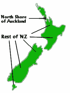 Map of New Zealand