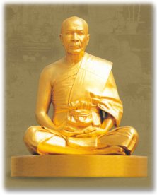 The Golden statue of Luang Por Wat Paknam