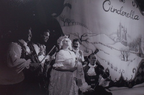Phil with Scott Finlay, Kevin Pallister, Allison Harding and Ed Bruggemeyer in Cinderella