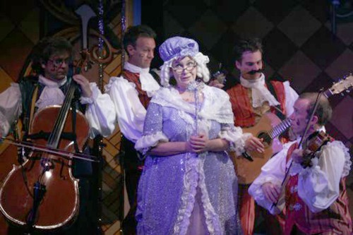 Phil with Scott Finlay, Kevin Pallister, Allison Harding and Ed Bruggemeyer in Cinderella
